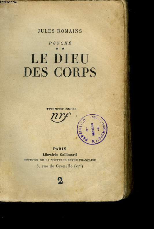 PSYCHE TOME 2 : LE DIEU DES CORPS.