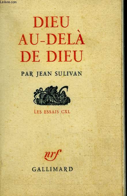 DIEU AU DELA DE DIEU.