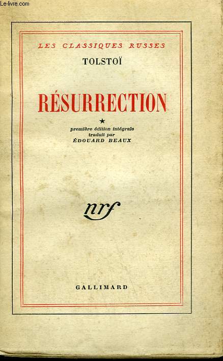 RESURRECTION. TOME 1.