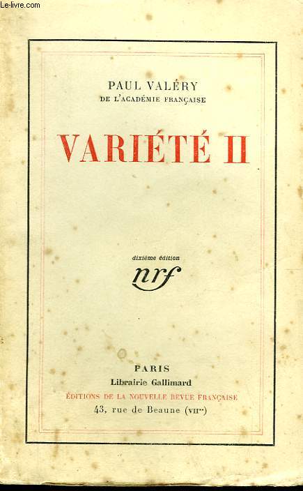 VARIETE II.