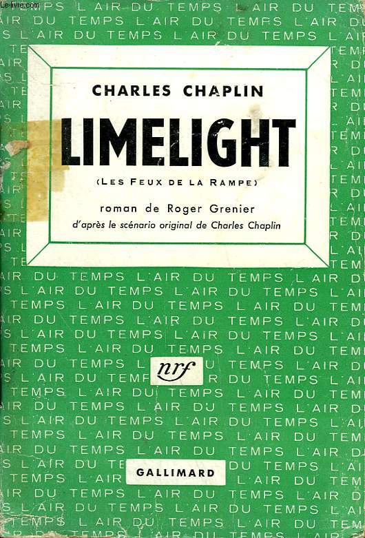 LIMELIGHT. ( LES FEUX DE LA RAMPE ) COLLECTION : L'AIR DU TEMPS.