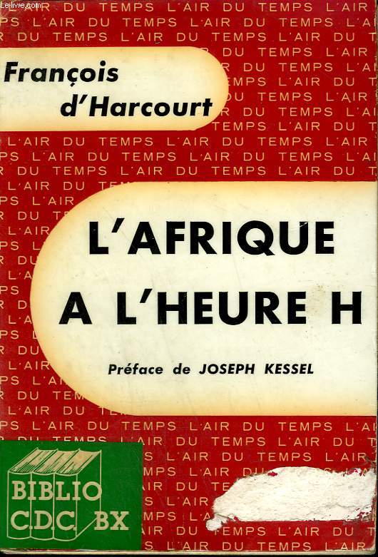 L'AFRIQUE A L'HEURE H. COLLECTION : L'AIR DU TEMPS.