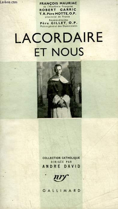 LACORDAIRE ET NOUS. COLLECTION CATHOLIQUE.