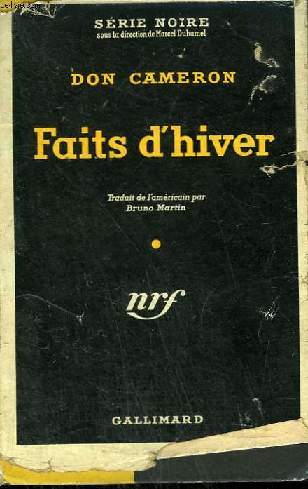 FAITS D'HIVER. ( WHITE FOR A SHROUD ). COLLECTION : SERIE NOIRE AVEC JAQUETTE N 197