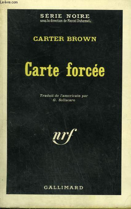 CARTE FORCEE. COLLECTION : SERIE NOIRE N 883