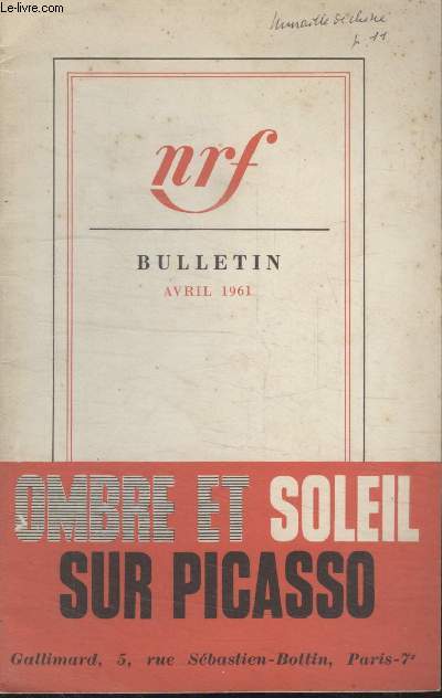 BULLETIN AVRIL 1961 N159.