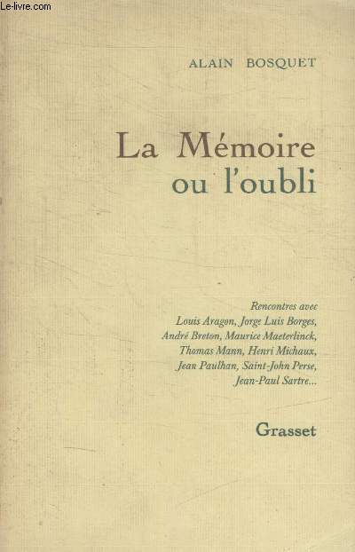 LA MEMOIRE OU LOUBLI.