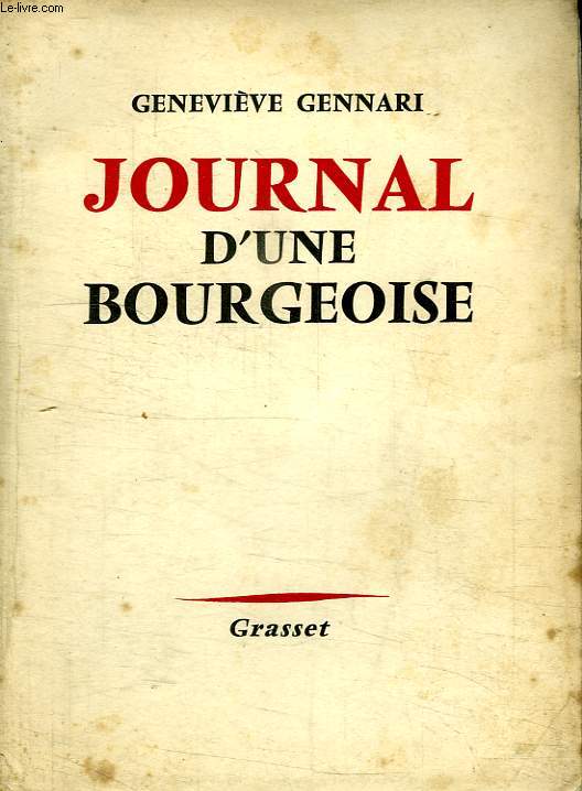 JOURNAL D UNE BOURGEOISE.
