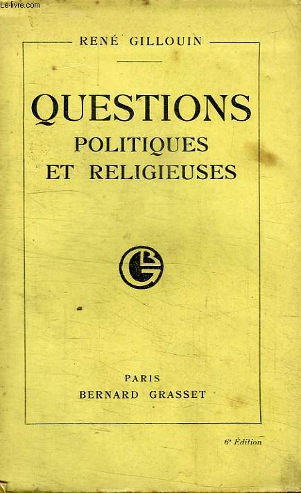 QUESTIONS POLITIQUES ET RELIGIEUSES.