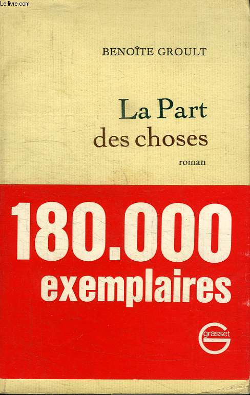 LA PART DES CHOSES.