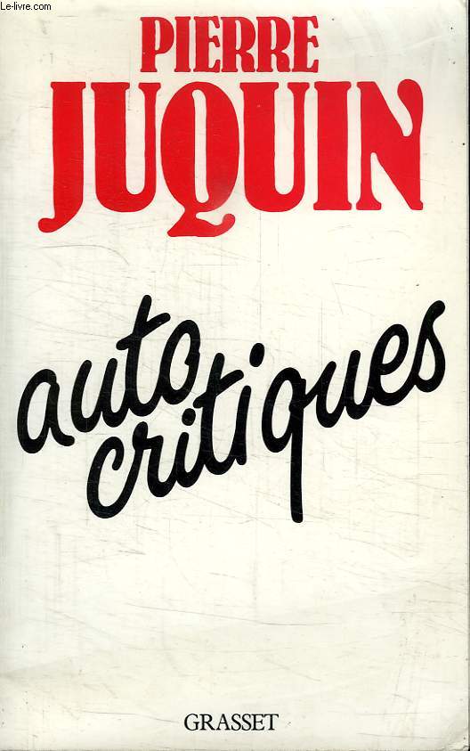 AUTO CRITIQUES.