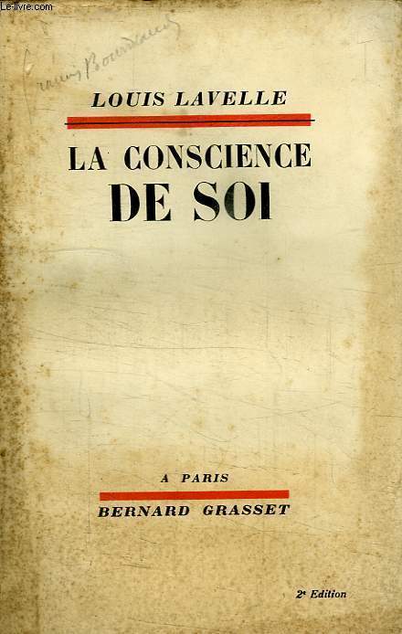 LA CONSCIENCE DE SOI.