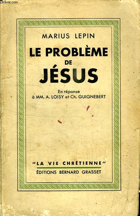 LE PROBLEME DE JESUS.