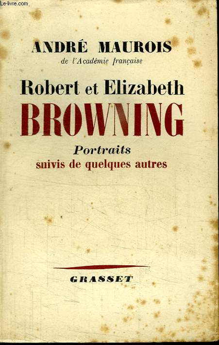 ROBERT ET ELISABETH BROWNING.PORTRAITS QUIVIS DE QUELQUES AUTRES.