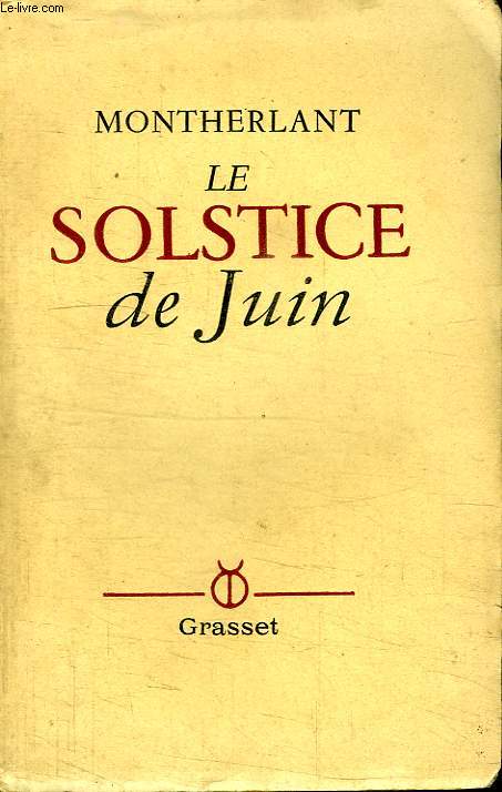 LE SOLSTICE DE JUIN.