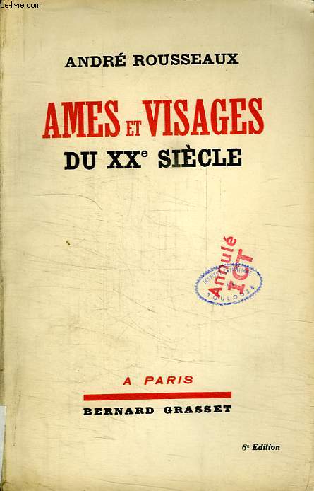 AMES ET VISAGES DU XXe SIECLE.