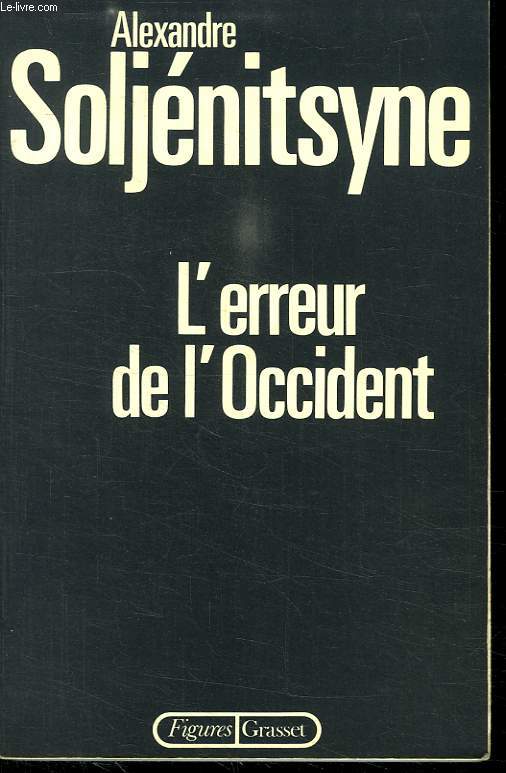L ERREUR DE L OCCIDENT.