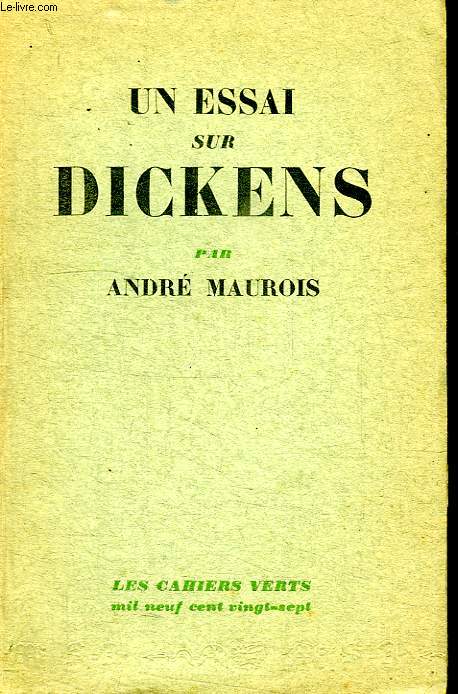 UN ESSAI SUR DICKENS.