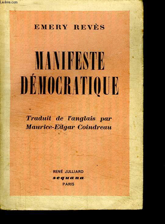 MANIFESTE DEMOCRATIQUE.