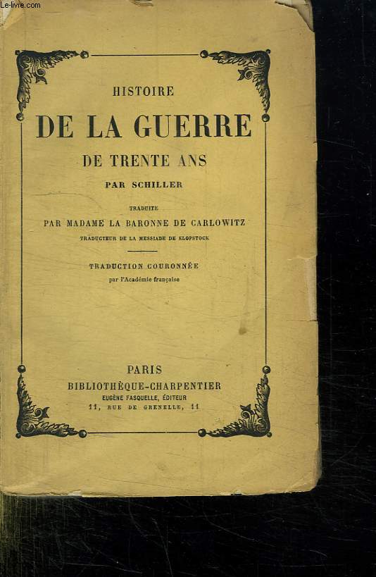 HISTOIRE DE LA GUERRE DE TRENTE ANS.