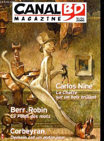 CANAL BD MAGAZINE. FEVRIER MARS 2008. N 58. SOMMAIRE: DELTA DE RICCI. BORDERLINE DE BERRET ROBIN.