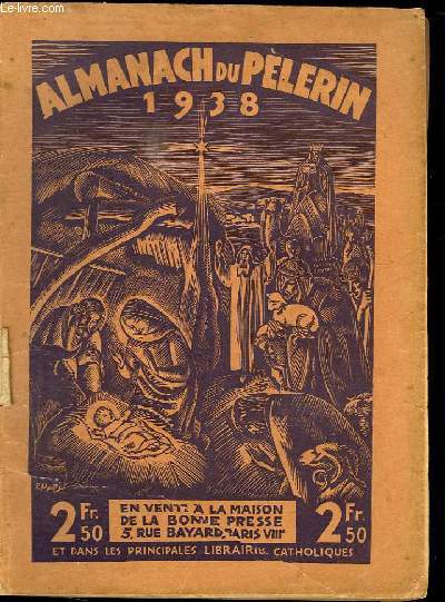 ALMANACH DU PELERIN 1938.