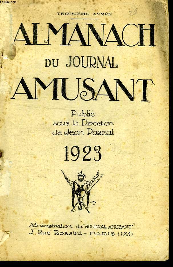 ALMANACH DU JOURNAL AMUSANT. 1923.