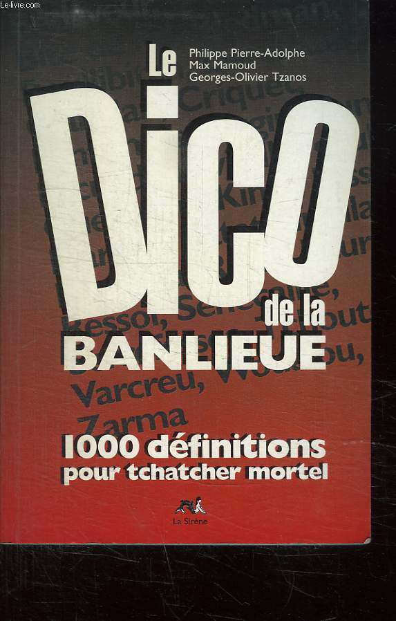 LE DICO DE LA BANLIEUE. 1000 DEFINITIONS POUR TCHATCHER MORTEL.