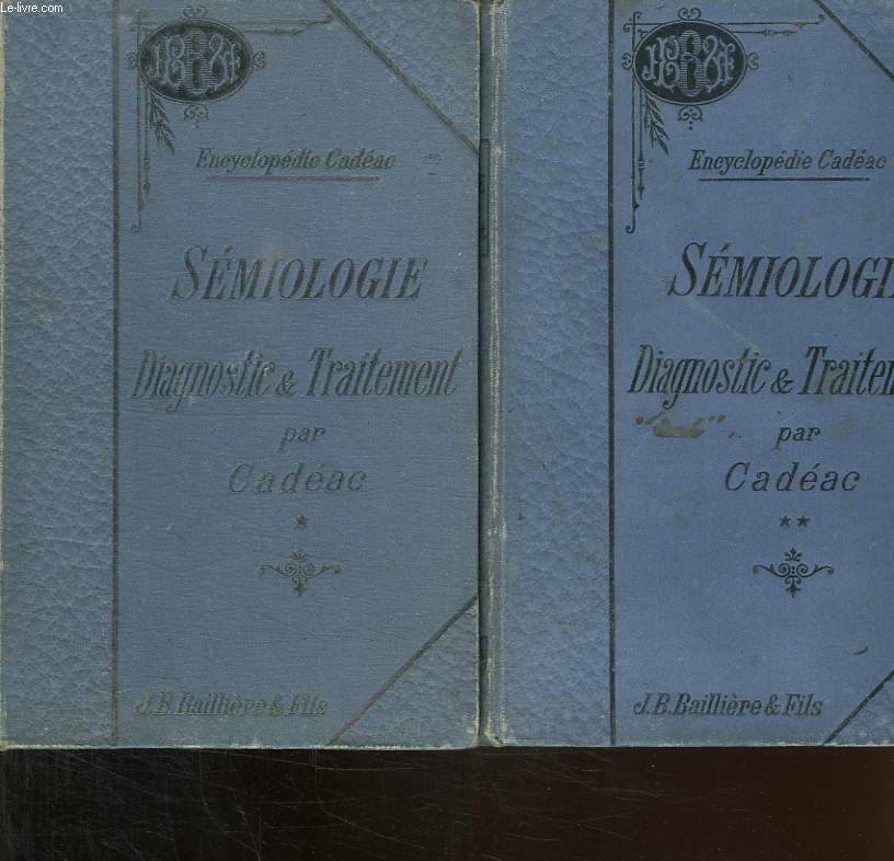 SEMIOLOGIE. DIAGNOSTIC ET TRAITEMENT DES MALADIES DES ANIMAUX DOMESTIQUES. TOME 1 ET 2. TOME 1 : APPAREIL DIGESTI, RESPIRATOIRE, CIRCULATOIRE ET URINAIRE. TOME 2: SEMIOLOGIE, DIAGNOSTIC, PRONOSTIC ET TRAITEMENT DES MALADIES.