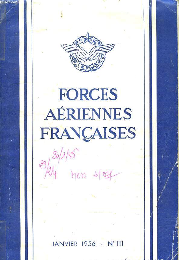 FORCES AERIENNES FRANCAISES. JANVIER 1956 N 3.