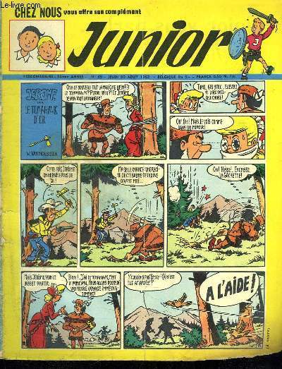 JUNIOR N 35. 30 AOUT 1962. JEROME DANS LE TOMAHAWK D OR.