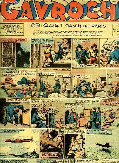 GAVROCHE N 62. 3 EM ANNEE. CRIQUET GAMIN DE PARIS.