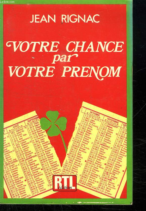 VOTRE CHANCE PAR VOTRE PRENOM.