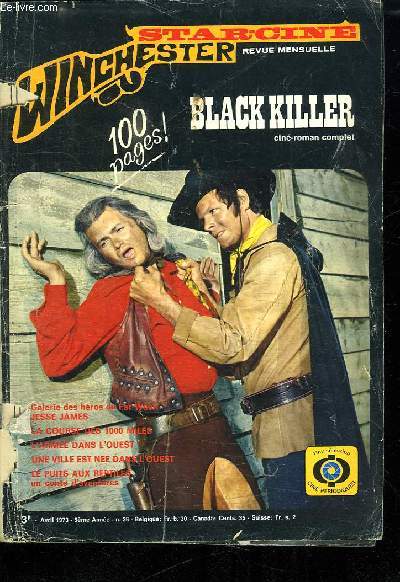 STAR CINE N 36. 5 EM ANNEE. AVRIL 1973. BLACK KILLER.