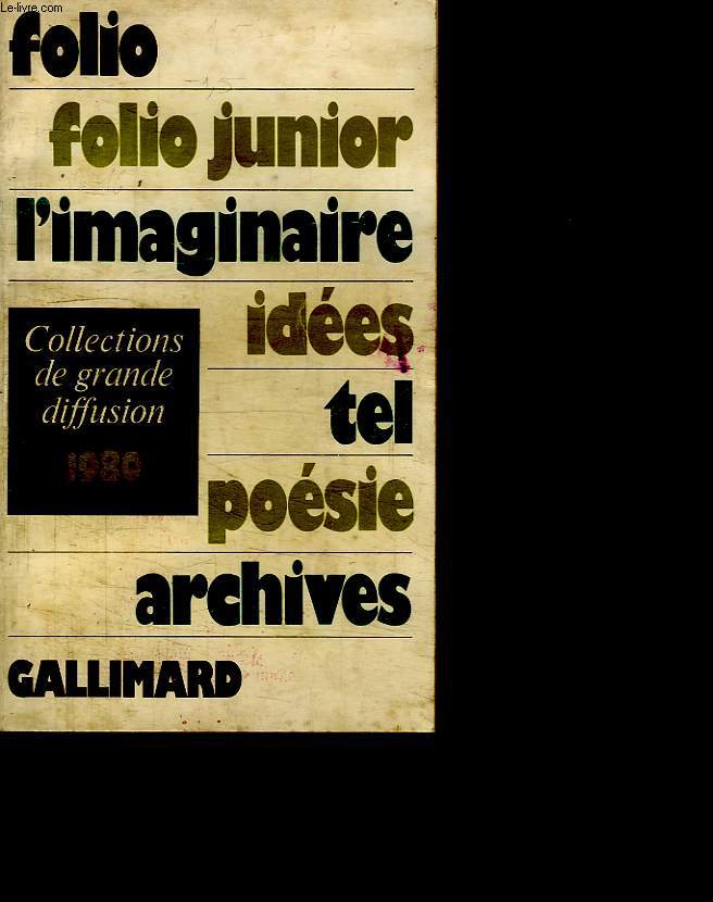 CATALOGUE DES GRANDE DIFFUSION 1980.