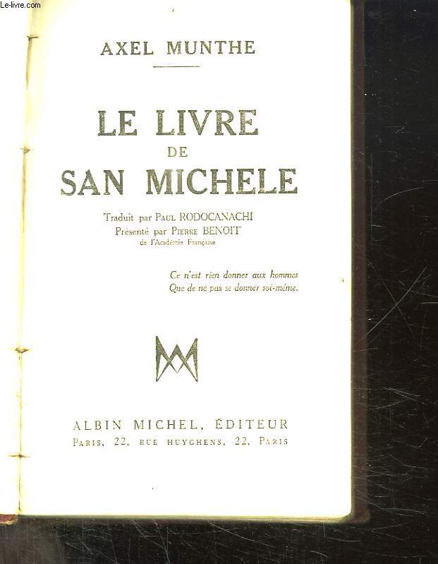 LE LIVRE DE SAN MICHELE.