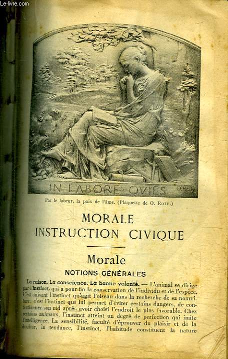 MORALE INSTRUCTION CIVIQUE.
