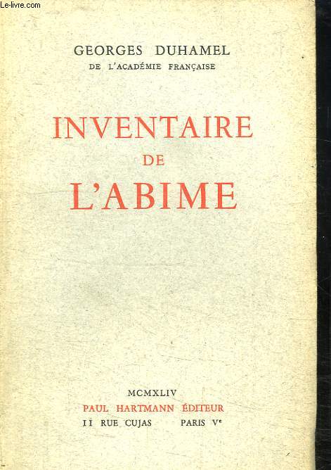 INVENTAIRE DE L ABIME 1884 - 1901.