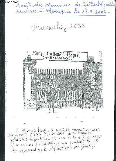 RECITS DES MEMOIRES DE GILBERT NOAILLES.