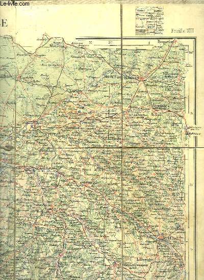 CARTE TOURISTIQUE DE FRANCE DRESSE AVEC LE CONCOURS DU TOURING CLUB FRANCE.