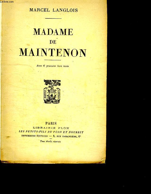 MADAME DE MAINTENON.