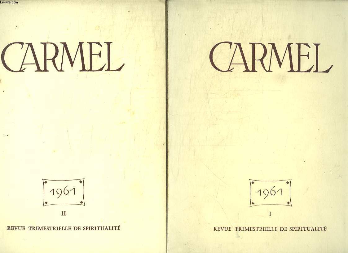 CARMEL ANNEE 1961 COMPLETE EN 4 FASCICULES. UNE AMITIE CELESTE. LA FOI DE LA MERE DE DIEU. ORIGINALITE DE LA PRIERE RELIGIEUSE. TAULER ET LE CARMEL...