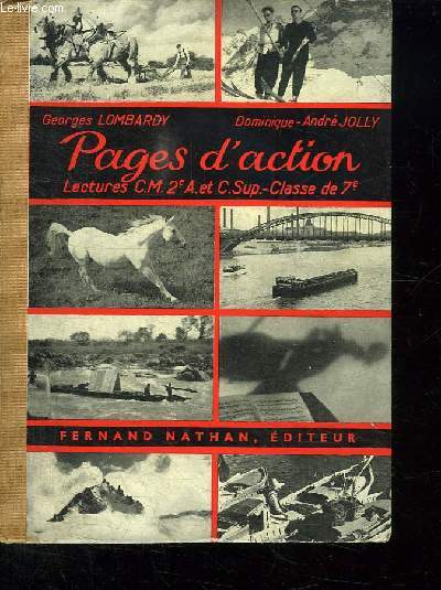 PAGES D ACTION. LECTURES COURS MOYEN ET SUPERIEUR CLASSES DE 7EM.