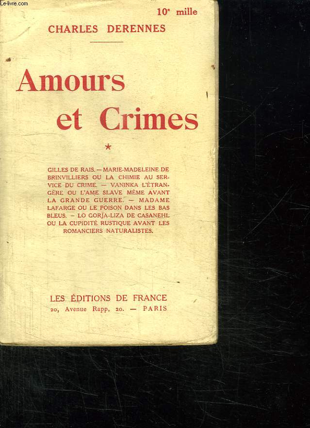 AMOURS ET CRIMES.