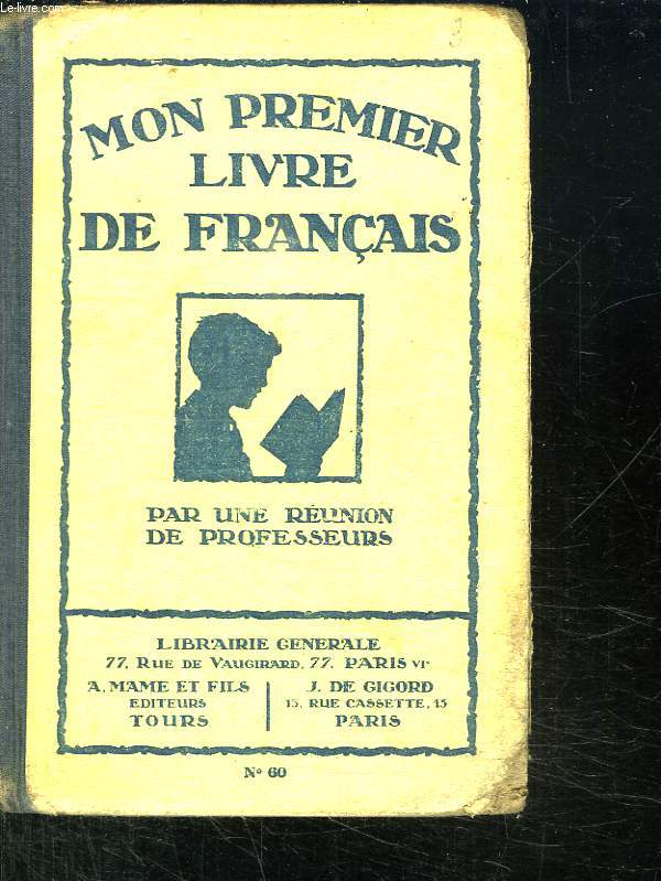 MON PREMIER LIVRE DE FRANCAIS.