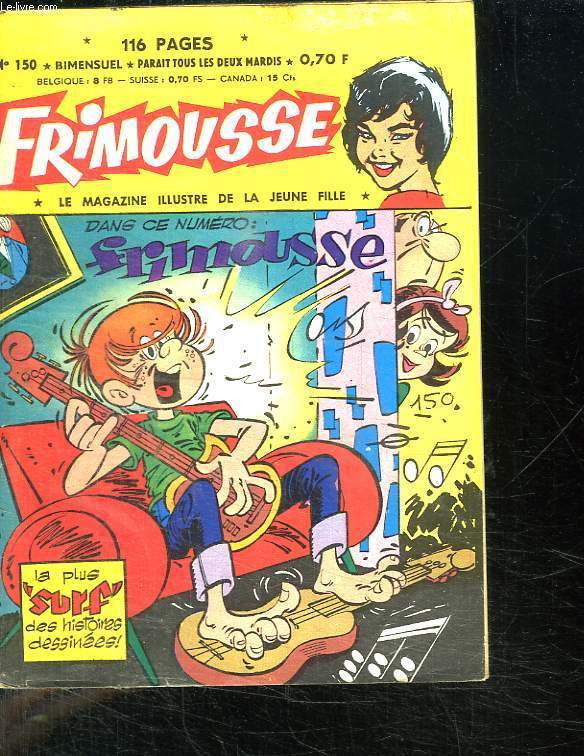 FRIMOUSSE N 150. FRIMOUSSE LA PLUS SURF DES HISTOIRES DESSINEES.