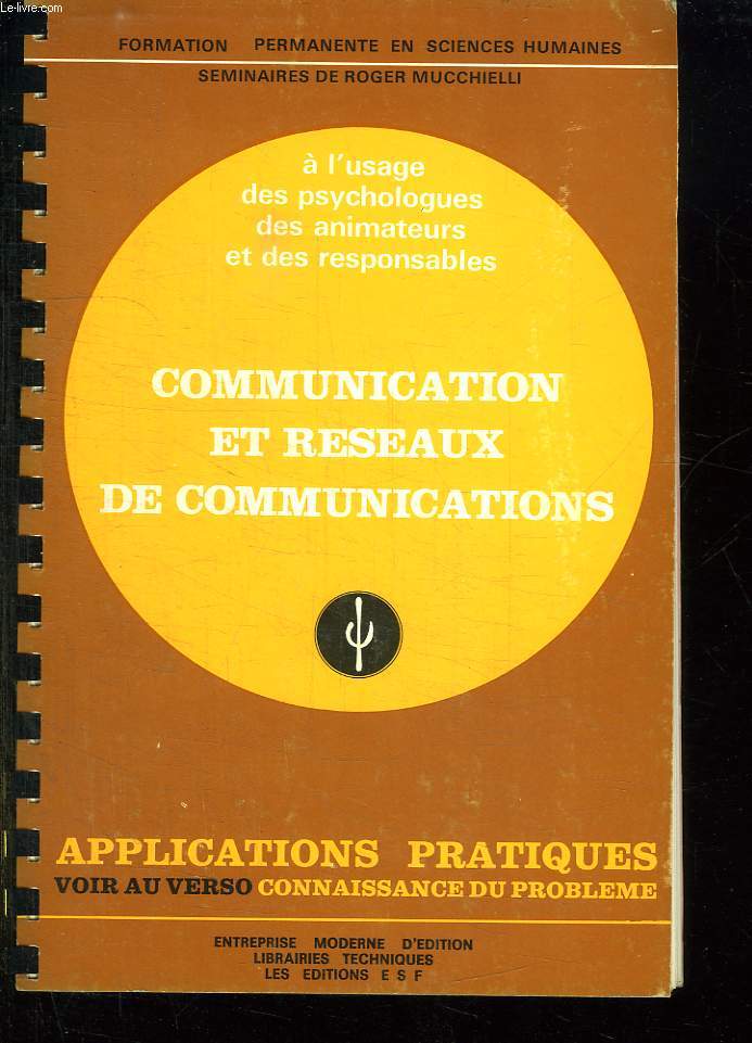 FORMATION PERMANENTE EN SCIENCES HUMAINES. COMMUNICATION ET RESEAUX DE COMMUNICATIONS.