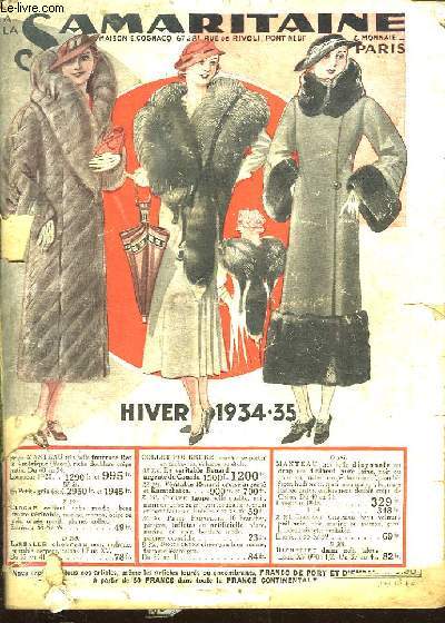 CATALOGUE SAMARITAINE HIVER 1934 - 1935.