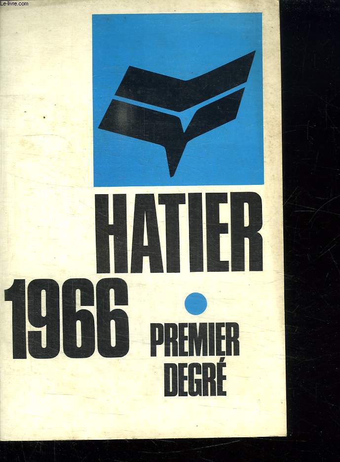 HATIER 1966 PREMIER DEGRES.
