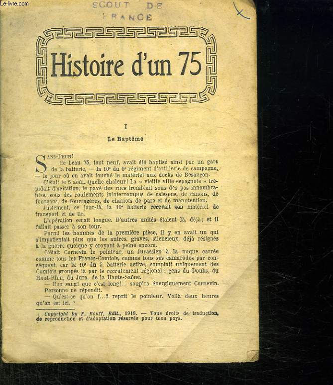 HISTOIRE D UN 75.